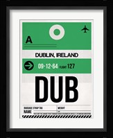 DUB Dublin Luggage Tag 1 Fine Art Print