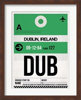 DUB Dublin Luggage Tag 1 Fine Art Print