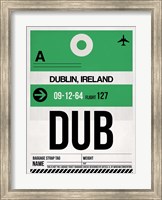 DUB Dublin Luggage Tag 1 Fine Art Print