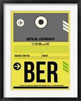 BER Berlin Luggage Tag 1 Fine Art Print