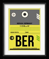 BER Berlin Luggage Tag 1 Fine Art Print