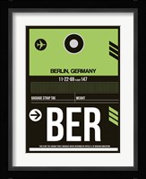 BER Berlin Luggage Tag 2 Fine Art Print