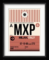 MXP Milan Luggage Tag 1 Fine Art Print