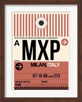 MXP Milan Luggage Tag 1 Fine Art Print