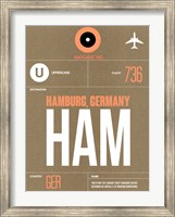 HAM Hamburg Luggage Tag 2 Fine Art Print