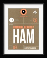 HAM Hamburg Luggage Tag 2 Fine Art Print