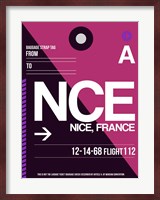NCE Nice Luggage Tag 1 Fine Art Print