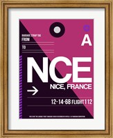 NCE Nice Luggage Tag 1 Fine Art Print