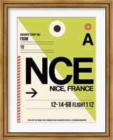 NCE Nice Luggage Tag 2 Fine Art Print