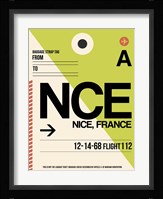 NCE Nice Luggage Tag 2 Fine Art Print