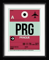 PRG Prague Luggage Tag 2 Fine Art Print
