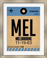 MEL Melbourne Luggage Tag 1 Fine Art Print