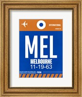 MEL Melbourne Luggage Tag 2 Fine Art Print