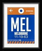 MEL Melbourne Luggage Tag 2 Fine Art Print