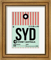 SYD Sydney Luggage Tag 1 Fine Art Print