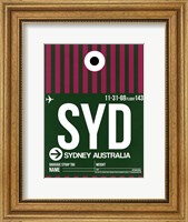 SYD Sydney Luggage Tag 2 Fine Art Print
