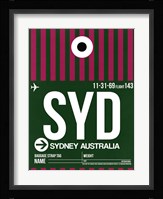SYD Sydney Luggage Tag 2 Fine Art Print
