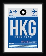 HKG Hog Kong Luggage Tag 1 Fine Art Print