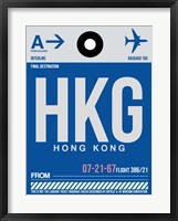 HKG Hog Kong Luggage Tag 1 Fine Art Print