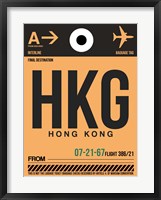HKG Hog Kong Luggage Tag 2 Fine Art Print