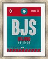 BJS Beijing Luggage Tag 1 Fine Art Print