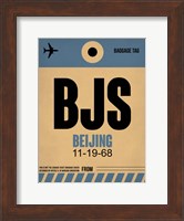 BJS Beijing Luggage Tag 2 Fine Art Print