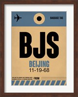 BJS Beijing Luggage Tag 2 Fine Art Print