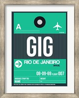 GIG Rio De Janeiro Luggage Tag 1 Fine Art Print