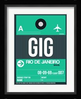 GIG Rio De Janeiro Luggage Tag 1 Fine Art Print
