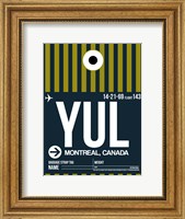 YUL Montreal Luggage Tag 1 Fine Art Print