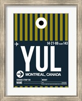 YUL Montreal Luggage Tag 1 Fine Art Print