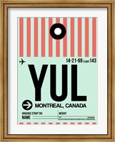 YUL Montreal Luggage Tag 2 Fine Art Print