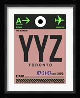 YYZ Toronto Luggage Tag 2 Fine Art Print