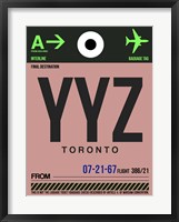 YYZ Toronto Luggage Tag 2 Fine Art Print