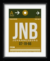 JNB Johannesburg Luggage Tag 1 Fine Art Print