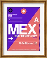 MEX Mexico City Luggage Tag 1 Fine Art Print