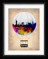New York Air Balloon Fine Art Print