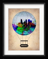 Minneapolis Air Balloon Framed Print