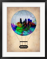 Minneapolis Air Balloon Framed Print