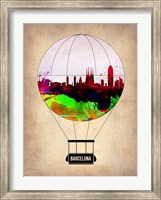 Barcelona Air Balloon 2 Fine Art Print