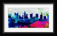 Columbus City Skyline Framed Print