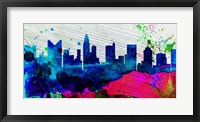 Columbus City Skyline Framed Print