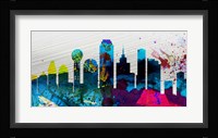 Dallas City Skyline Framed Print