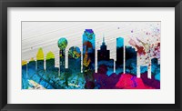 Dallas City Skyline Framed Print