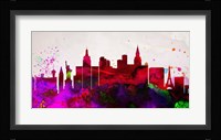 Las Vegas City Skyline Framed Print