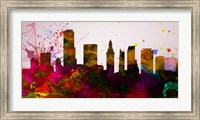 Miami City Skyline Fine Art Print