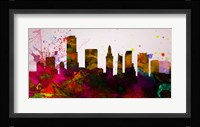 Miami City Skyline Fine Art Print