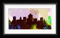 Salt Lake City Skyline Framed Print