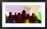 Salt Lake City Skyline Framed Print