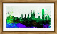 Barcelona City Skyline Fine Art Print
